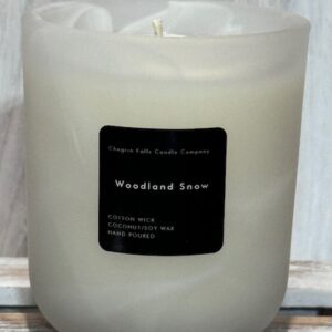 Woodland Snow Glass Candle